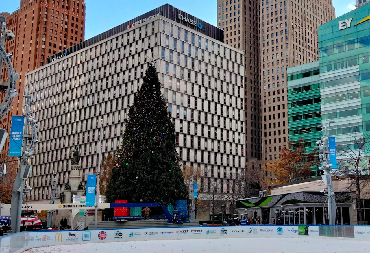Como cada año, Detroit tendrá su encendido de luces del árbol navideño.