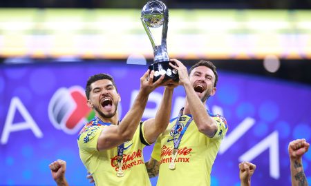 América celebra su título del Apertura 2023 de Liga MX.