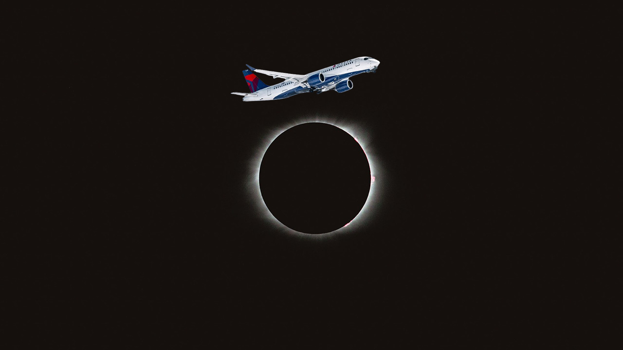 Delta hará vuelos a Detroit para ver el eclipse total de sol.