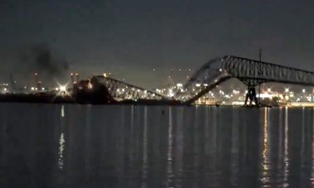 El puente Francis Scott Key, de Baltimore, Maryland, colapsó tras ser golpeado por un barco.