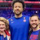 Senator Debbie Stabenow was honored by the Detroit Pistons.