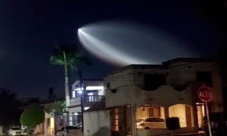 El Falcon 9 de SpaceX se vio en el suroeste de Estados Unidos y noroeste de México.