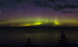 Auroras boreales serán visibles en todo el estado de Michigan.