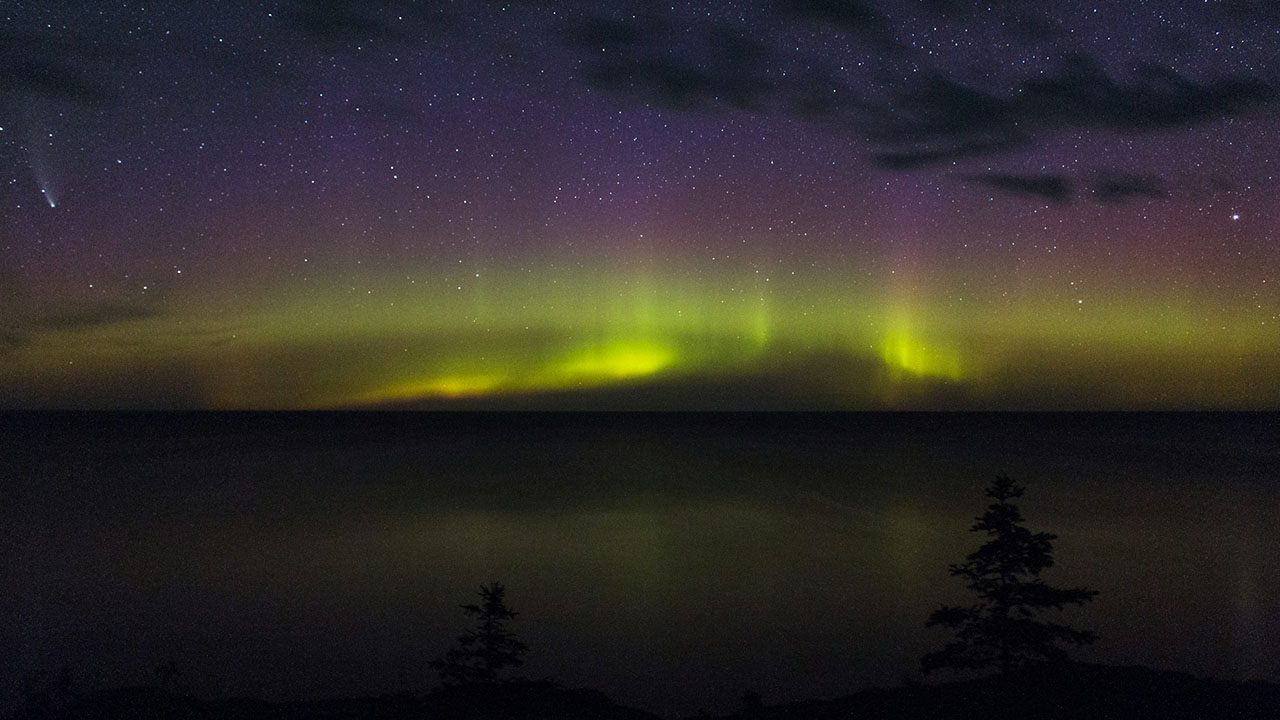 Auroras boreales serán visibles en todo el estado de Michigan.