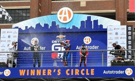 El veterano Scott Dixon ganó el Detroit Grand Prix.