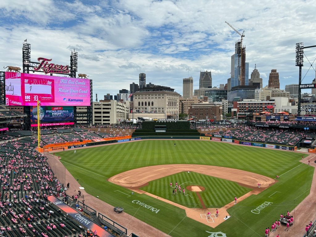 Comerica Park, la casa de los Detroit Tigers en MLB.
