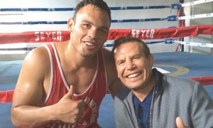Julio César Chávez Jr. y su padre, Julio César Chávez.