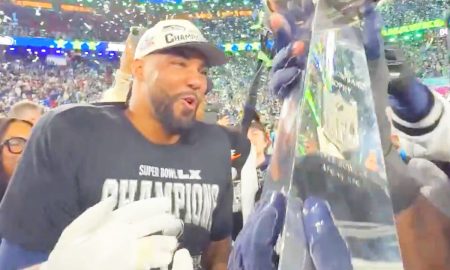 Los Seattle Seahawks celebraron su segundo campeonato del Super Bowl de NFL tras vencer a New England Patriots.