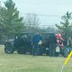 Vecinos protestando contra la propuesta de un nuevo Centro de Detención de ICE en Romulus, Michigan, en el área de Metro Detroit.