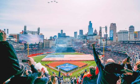 El Comerica Park listo para recibir el Opening Day 2026 de los Detroit Tigers en MLB.