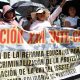 Maestros protestan en México mientras anuncian huelga de cara al Mundial 2026.