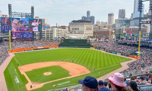 El Comerica Park, la casa de los Detroit Tigers, donde jugarán tres series consecutivas ante Chicago White Sox, New York Yankees y Houston Astros en esta temporada 2026 de MLB.