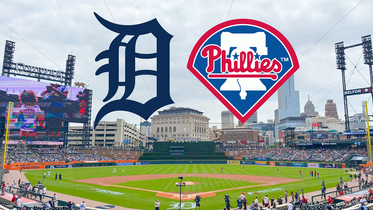Los Detroit Tigers cerrarán la primera mitad de temporada con una serie en casa ante los Philadelphia Phillies.