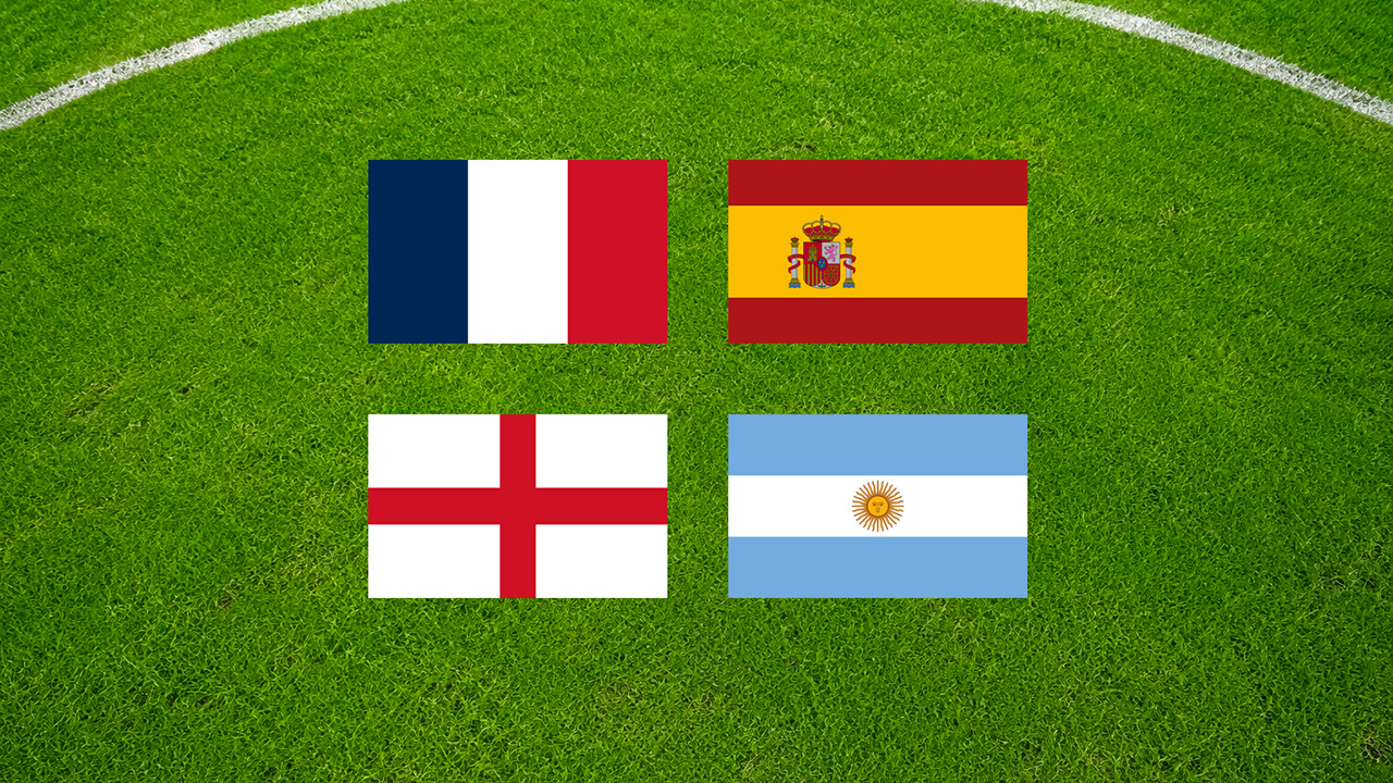 Francia vs España e Inglaterra vs Argentina en las semifinales del Mundial 2026.