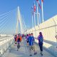 El nuevo Puente Internacional Gordie Howe que une a Detroit con Windsor, Canadá, ya tiene habilitado su sendero de uso compartido para peatones y ciclistas.