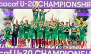 La Selección Mexicana Sub-20 celebra su título en el Campeonato de Concacaf, con el que clasificó a los Juegos Olímpicos Los Ángeles 2028.