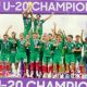 La Selección Mexicana Sub-20 celebra su título en el Campeonato de Concacaf, con el que clasificó a los Juegos Olímpicos Los Ángeles 2028.